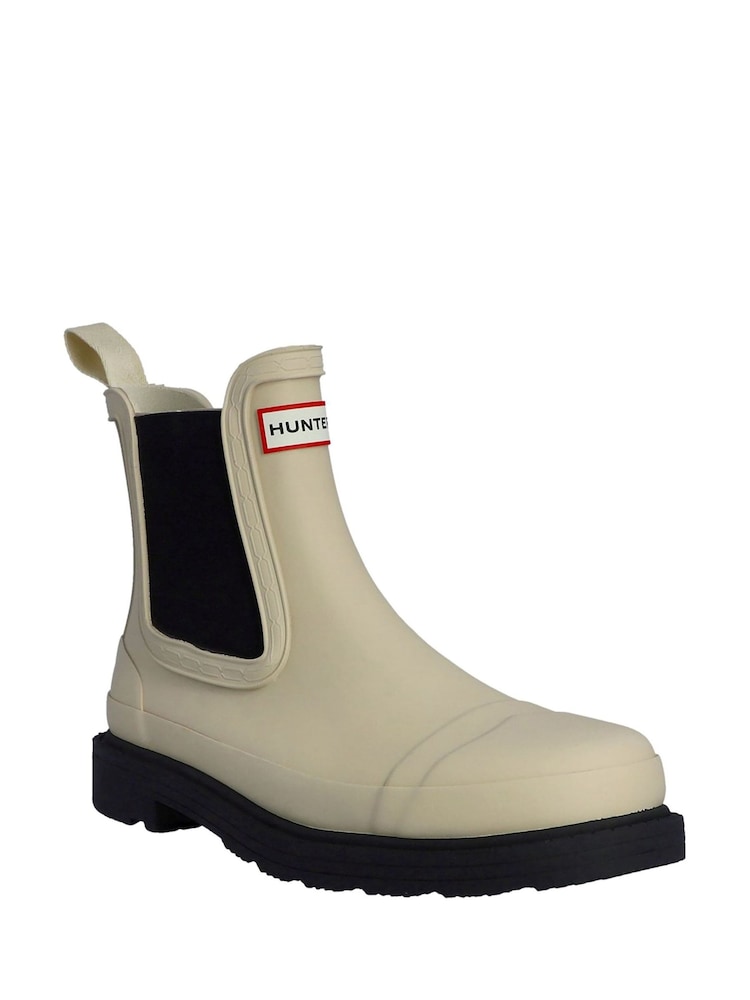 Hunter Cream Commando Chelsea Boots - Image 2 of 2