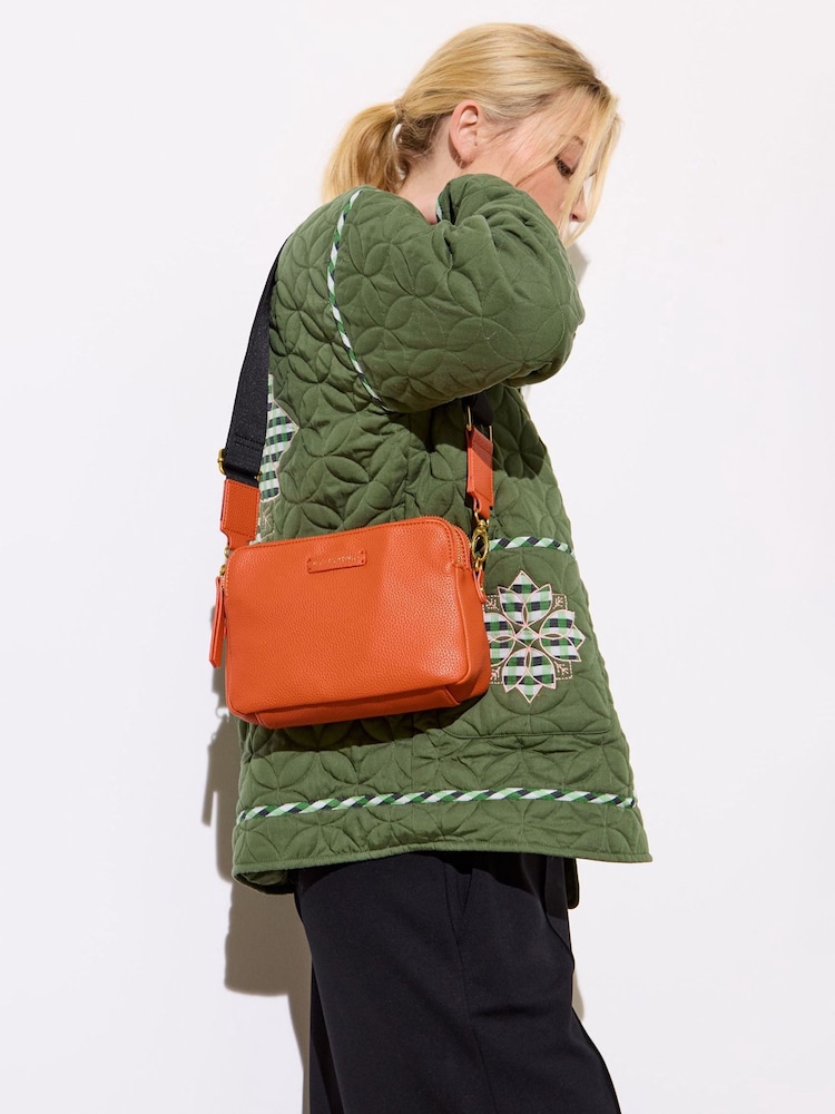 Oliver Bonas Orange Isla Cross-Body Bag - Image 7 of 7