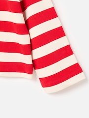 Oliver Bonas Red Striped Long Sleeve 100% Cotton Top - Image 7 of 8