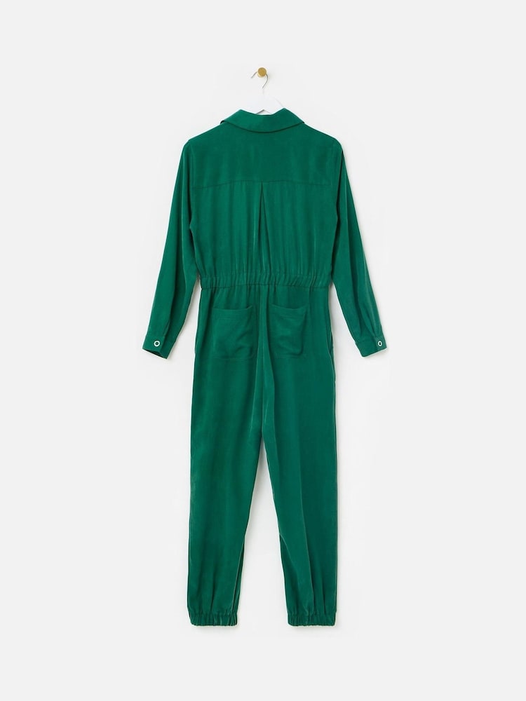 Oliver Bonas Green Button Through Jumpsuit - Image 5 of 9