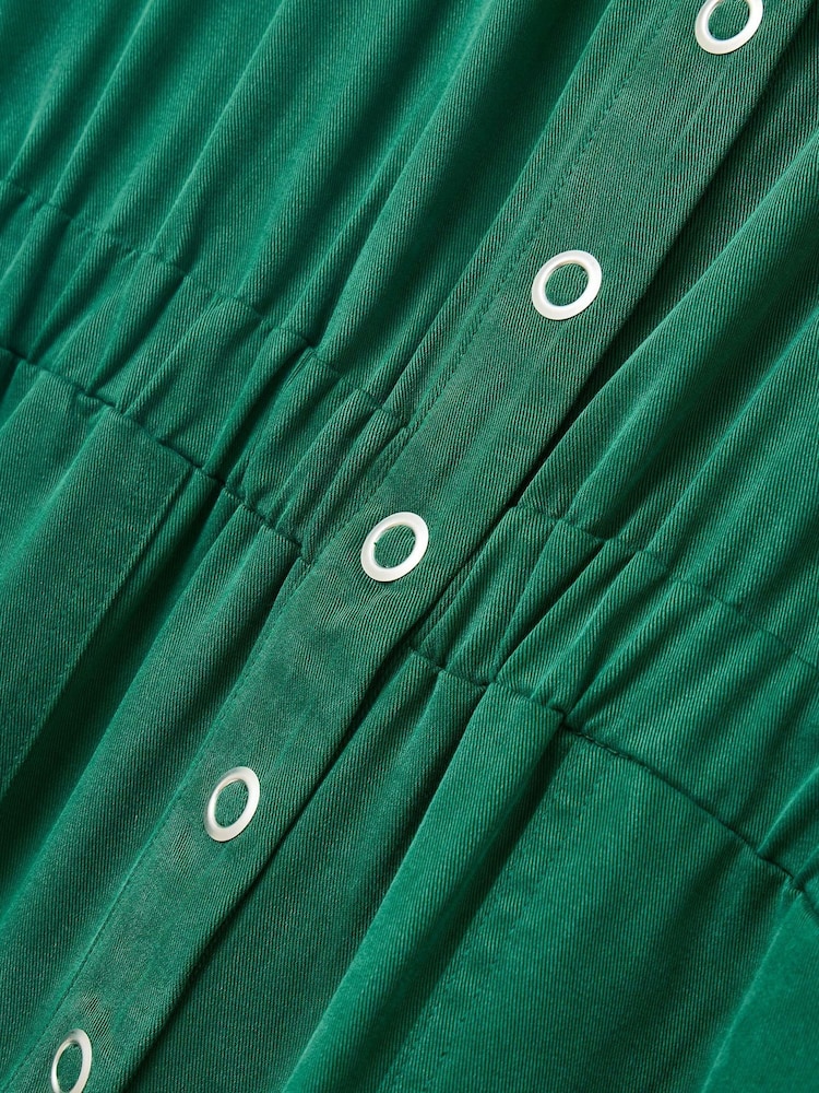 Oliver Bonas Green Button Through Jumpsuit - Image 7 of 9