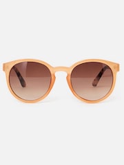 Oliver Bonas Orange Faux Tortoiseshell Preppy Sunglasses - Image 1 of 5