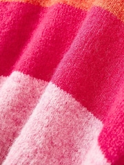Oliver Bonas Pink Striped Knitted Jumper - Image 9 of 9