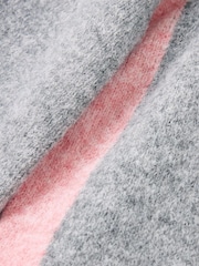 Oliver Bonas Grey V-Neck Knitted Jumper - Image 6 of 9