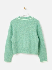 Oliver Bonas Green Marl Dog Knitted Jumper - Image 5 of 9