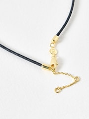 Oliver Bonas Gold Tone Juno Double Loop and Knot Pendant Necklace - Image 3 of 4