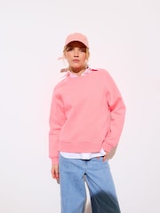 Oliver Bonas Pink Marl Sweatshirt - Image 1 of 6
