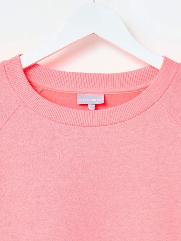 Oliver Bonas Pink Marl Sweatshirt - Image 4 of 6