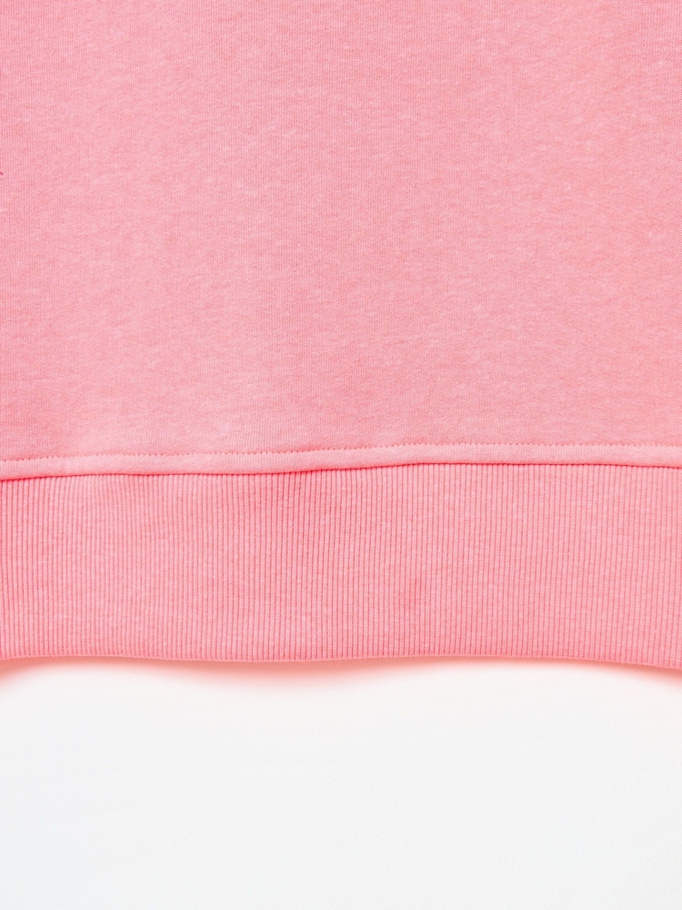 Oliver Bonas Pink Marl Sweatshirt - Image 6 of 6