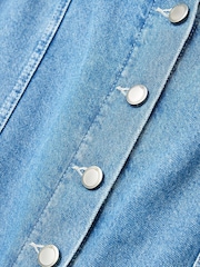 Oliver Bonas Blue Denim Midi Skirt - Image 5 of 7