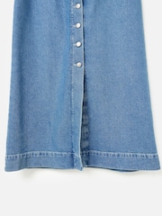 Oliver Bonas Blue Denim Midi Skirt - Image 7 of 7