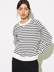 Oliver Bonas Black Striped Sweatshirt - Image 1 of 8