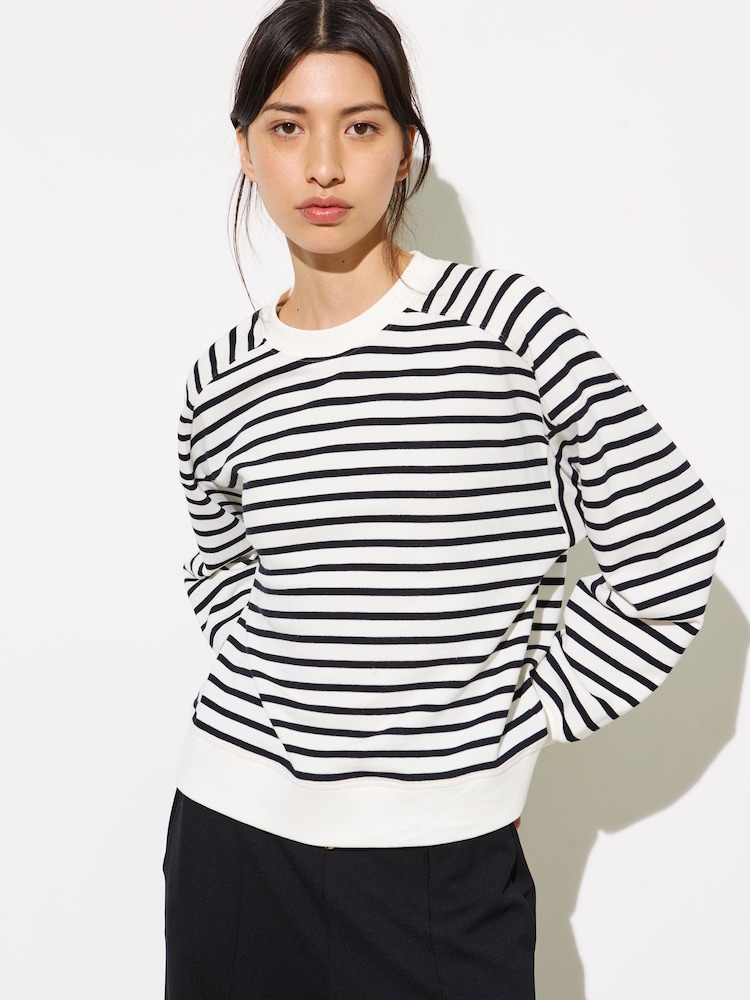 Oliver Bonas Black Striped Sweatshirt - Image 1 of 8