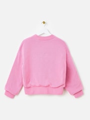 Oliver Bonas Pink Reversible Knitted Bomber Jacket - Image 6 of 9