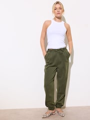 Oliver Bonas Green Denim Jogging Trousers - Image 1 of 7