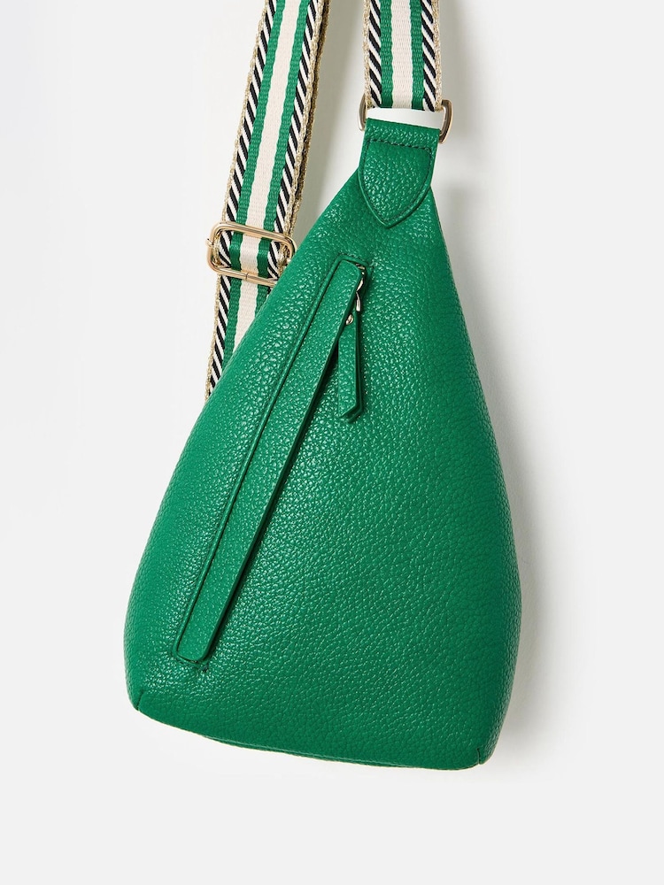 Oliver Bonas Green Brooke Crossbody Belt Bag - Image 1 of 7