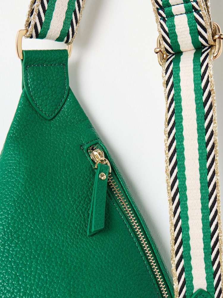 Oliver Bonas Green Brooke Crossbody Belt Bag - Image 5 of 7
