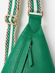 Oliver Bonas Green Brooke Crossbody Belt Bag - Image 6 of 7