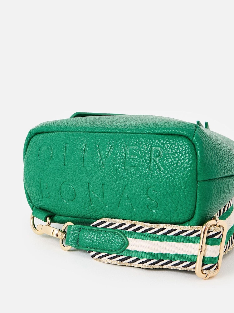 Oliver Bonas Green Brooke Crossbody Belt Bag - Image 7 of 7