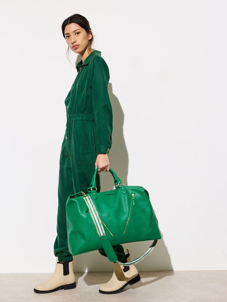Oliver Bonas Green Weekend Bag - Image 1 of 7