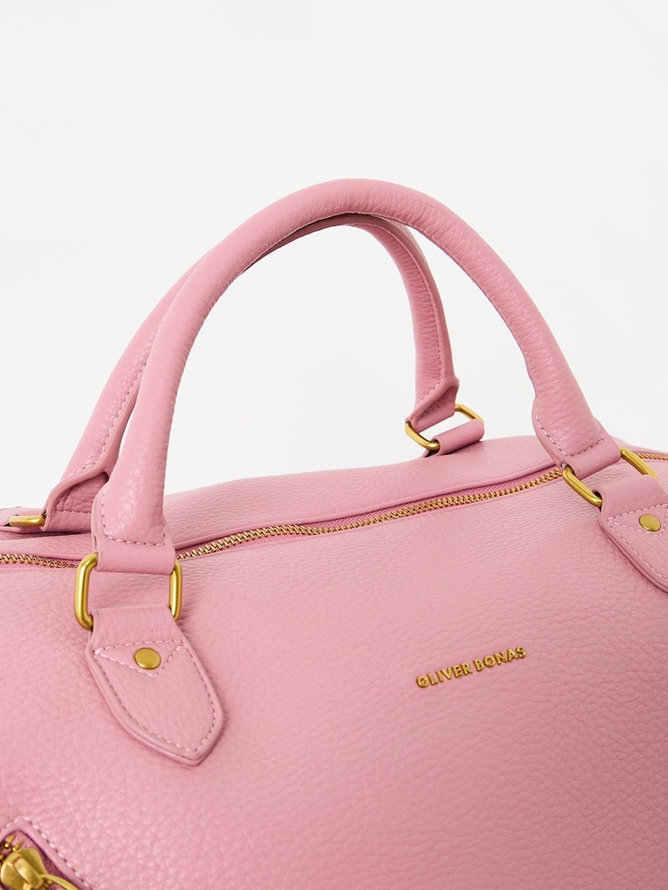 Oliver Bonas Pink Weekend Bag - Image 6 of 7