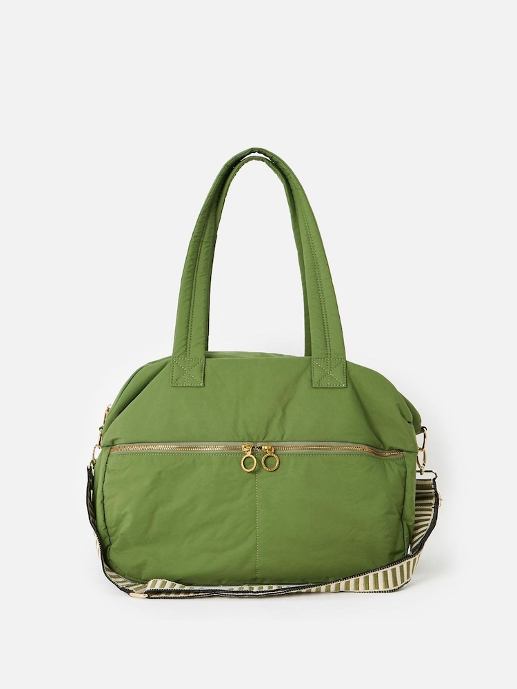 Oliver Bonas Green Alicia Weekend Bag - Image 1 of 7 Oliver Bonas Green Alicia Weekend Bag - Image 1 of 7