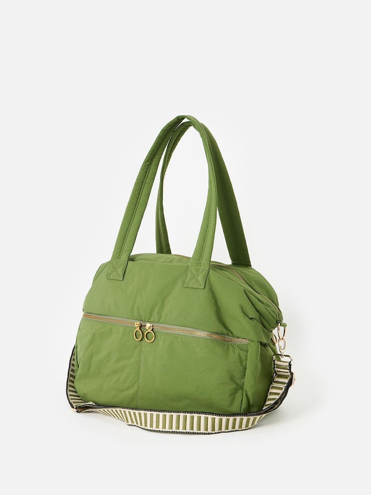 Oliver Bonas Green Alicia Weekend Bag - Image 2 of 7 Oliver Bonas Green Alicia Weekend Bag - Image 2 of 7