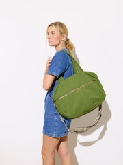 Oliver Bonas Green Alicia Weekend Bag - Image 6 of 7