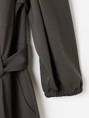 Oliver Bonas Green Zip Up Mini Dress - Image 7 of 9