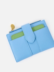 Oliver Bonas Blue Naomi Zipped Coin Purse - Image 4 of 6