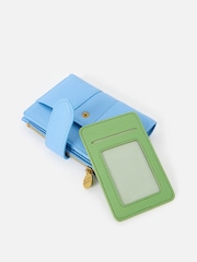 Oliver Bonas Blue Naomi Zipped Coin Purse - Image 6 of 6