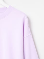 Oliver Bonas Purple Washed Longline 100% Cotton Sweatshirt - Image 4 of 9
