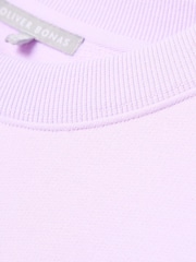 Oliver Bonas Purple Washed Longline 100% Cotton Sweatshirt - Image 5 of 9
