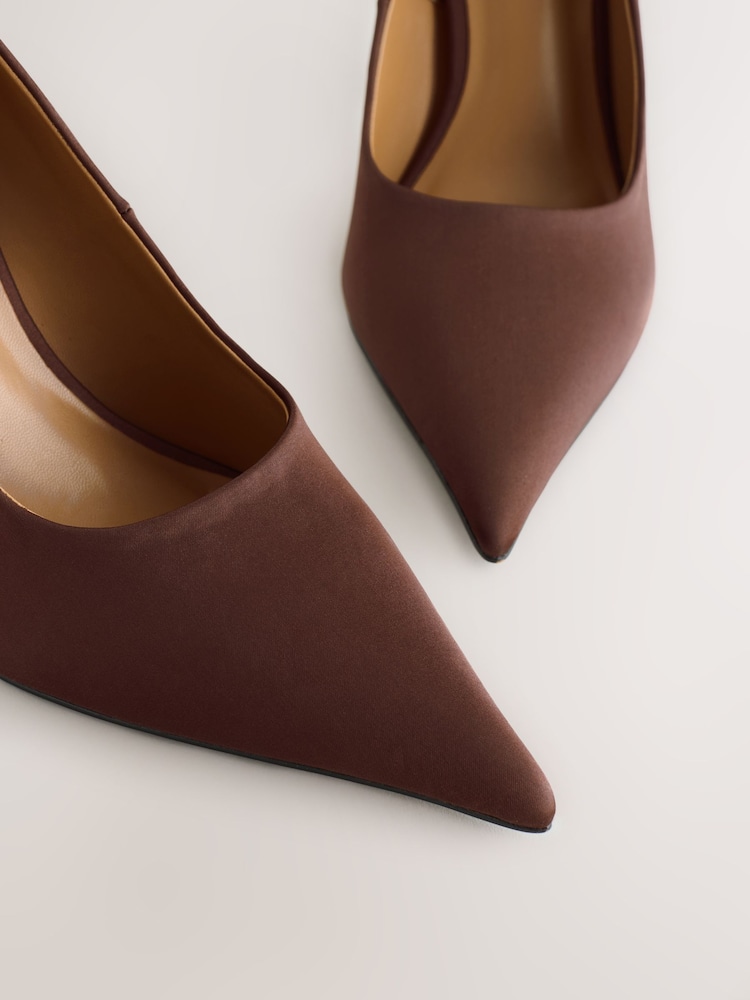 chocolate brown dress shoes for women Womens Next Chocolate Brown Suede Standard/Wide Fit Mid Court Shoes US 10 (UK 8 W)