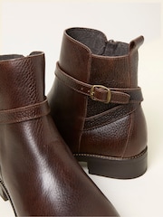 FatFace Avery Chocolate Brown Buckle Boot - Image 4 of 5