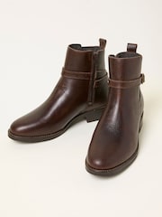 FatFace Avery Chocolate Brown Buckle Boot - Image 5 of 5
