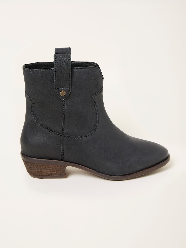 FatFace Remi Black Ankle Boot - Image 1 of 3 FatFace Remi Black Ankle Boot - Image 1 of 3