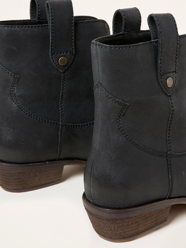 FatFace Remi Black Ankle Boot - Image 2 of 3 FatFace Remi Black Ankle Boot - Image 2 of 3