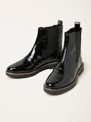 FatFace Black Patent Chelsea Boot - Image 3 of 3