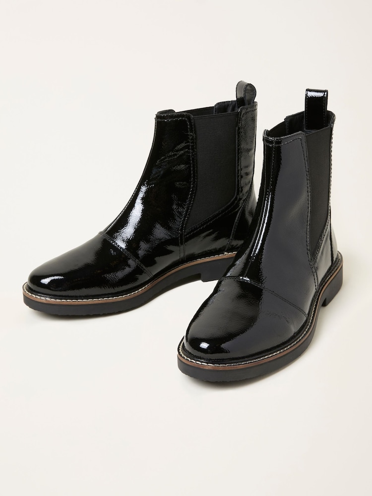 FatFace Black Patent Chelsea Boot - Image 3 of 3 FatFace Black Patent Chelsea Boot - Image 3 of 3