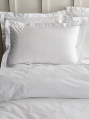 Bianca White Lottie Floral Print Embroidery Cotton Duvet Cover Set - Image 2 of 5