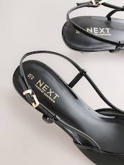 Negro - Forever Comfort® Pointed Mesh Slingback Heels - Imagen 8 de 9