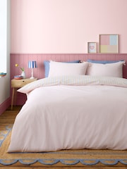 постельный комплект в полоску с бантом Catherine Lansfield Brighton - Изображение 4 из 5