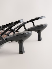 Leopard Forever Comfort® Pointed Mesh Slingback Heels - Image 9 of 9