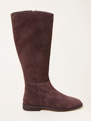 FatFace Knee High Suede Boot - Imagem 3 de 5