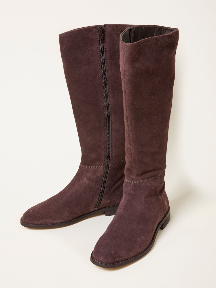 FatFace Knee High Suede Boot - Imagem 5 de 5