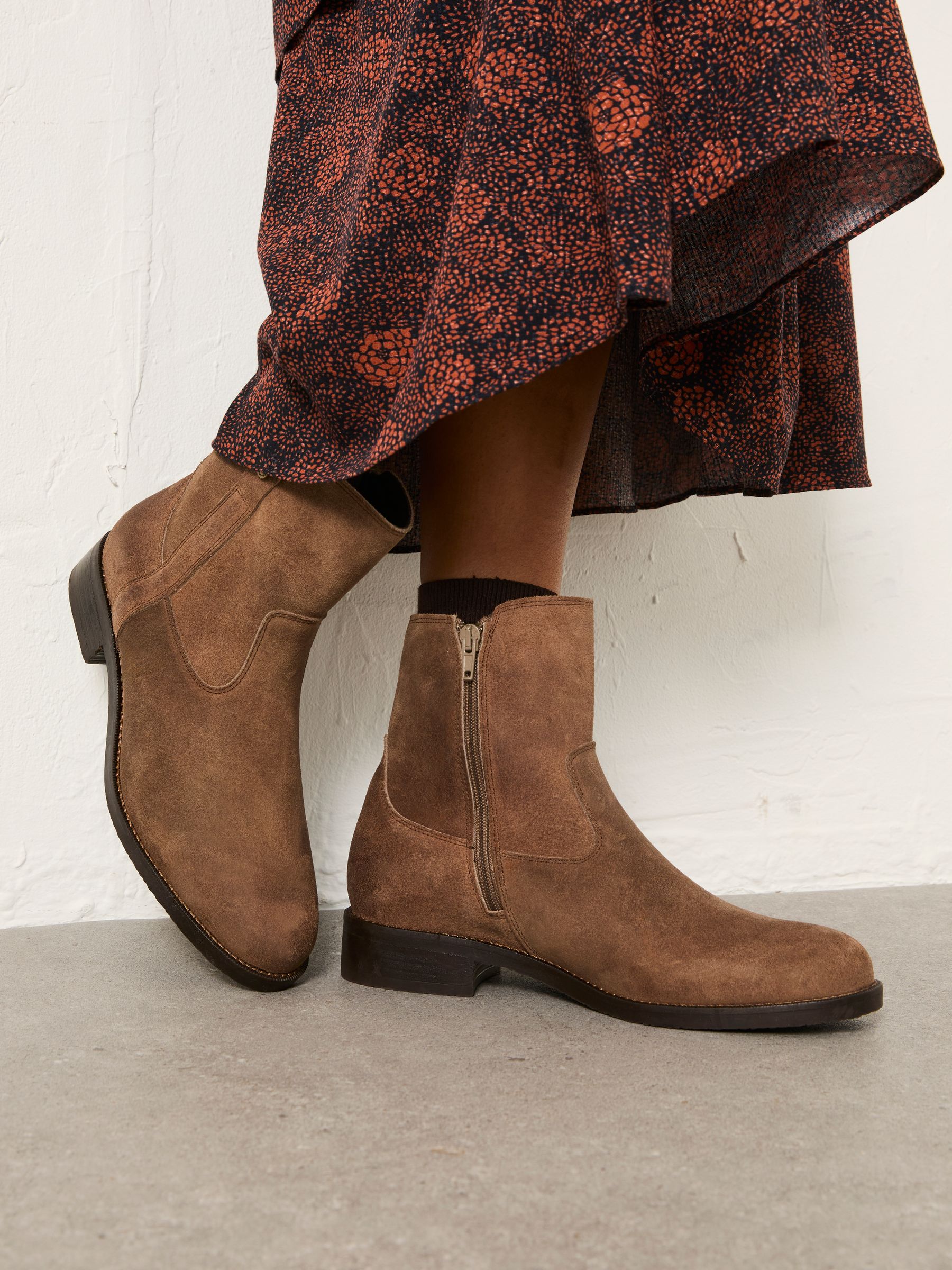 Fatface August Tan Brown Ankle Boots
