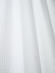 Pineapple Elephant White Muscat Waffle Slot Top Voile Curtains Panel - Image 4 of 4