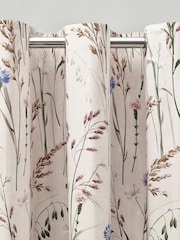 Catherine Lansfield Grasmere Floral Print Fully Reversible Eyelet Curtains - Imagen 1 de 3