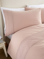 Catherine Lansfield Broderie Anglaise Duvet Cover Set - Изображение 2 из 3